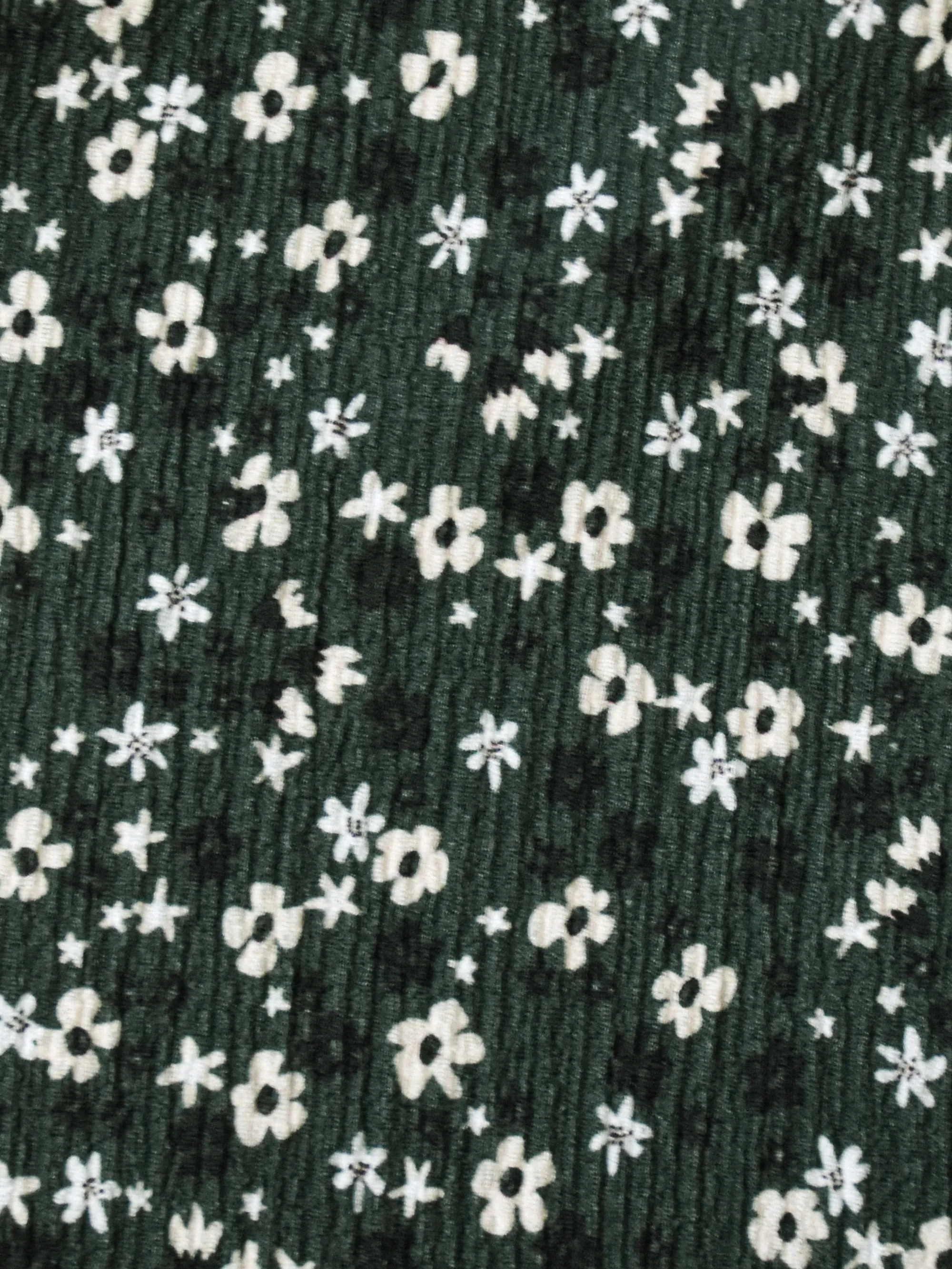 Green Ditsy Jersey Shirred Waist Dress - Image 7