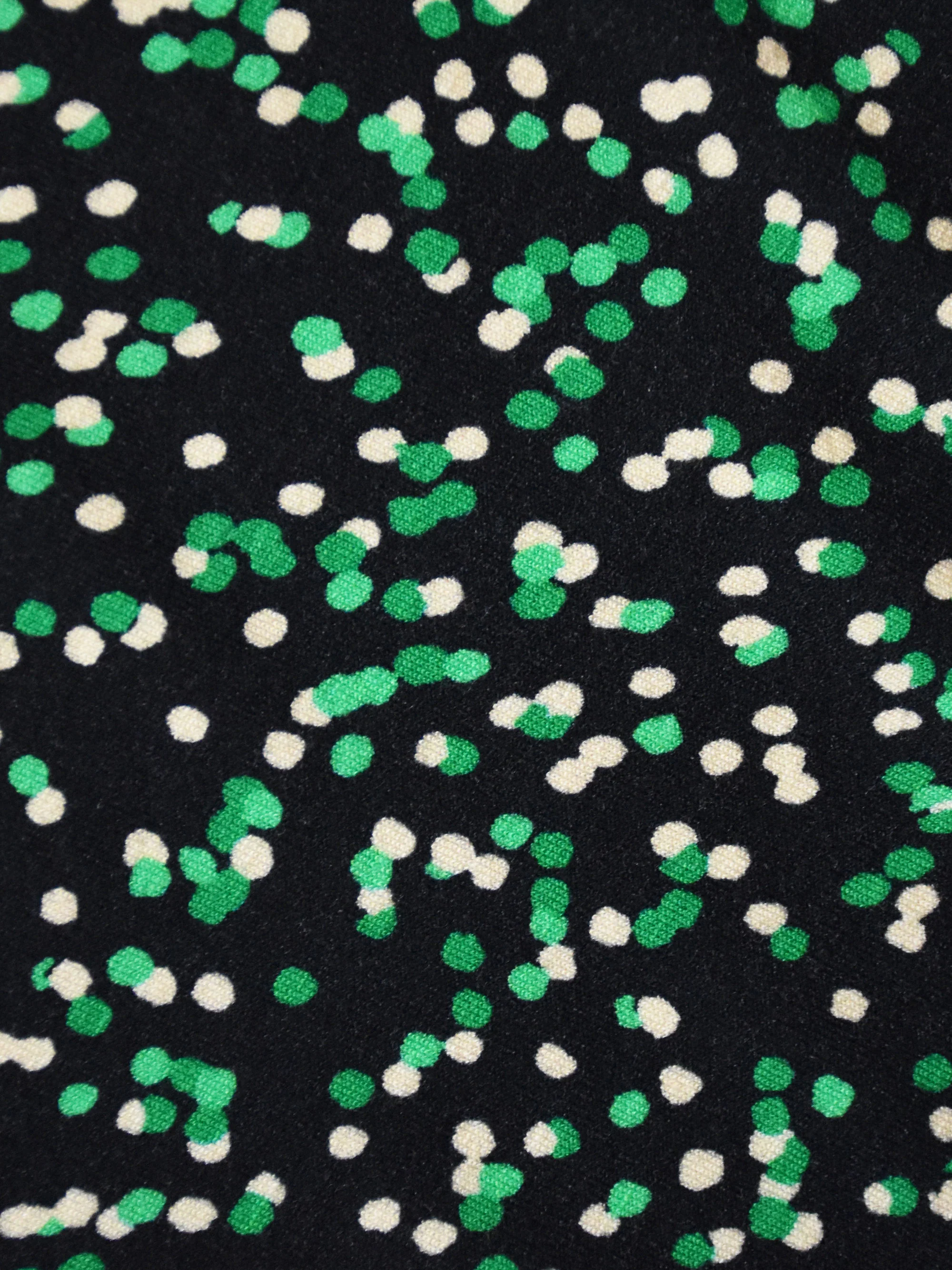 Green Spot Print Jersey Relaxed Shirt Dress - Image 4