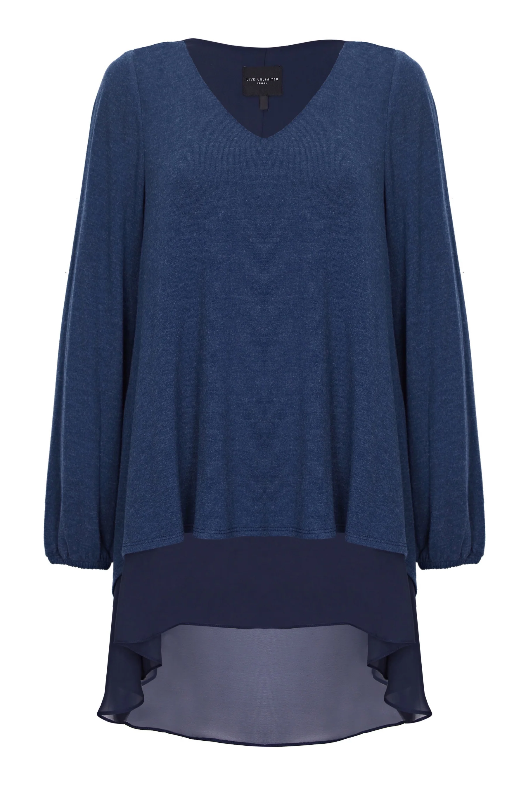 Lightweight Knit Layered Tunic - Image 2