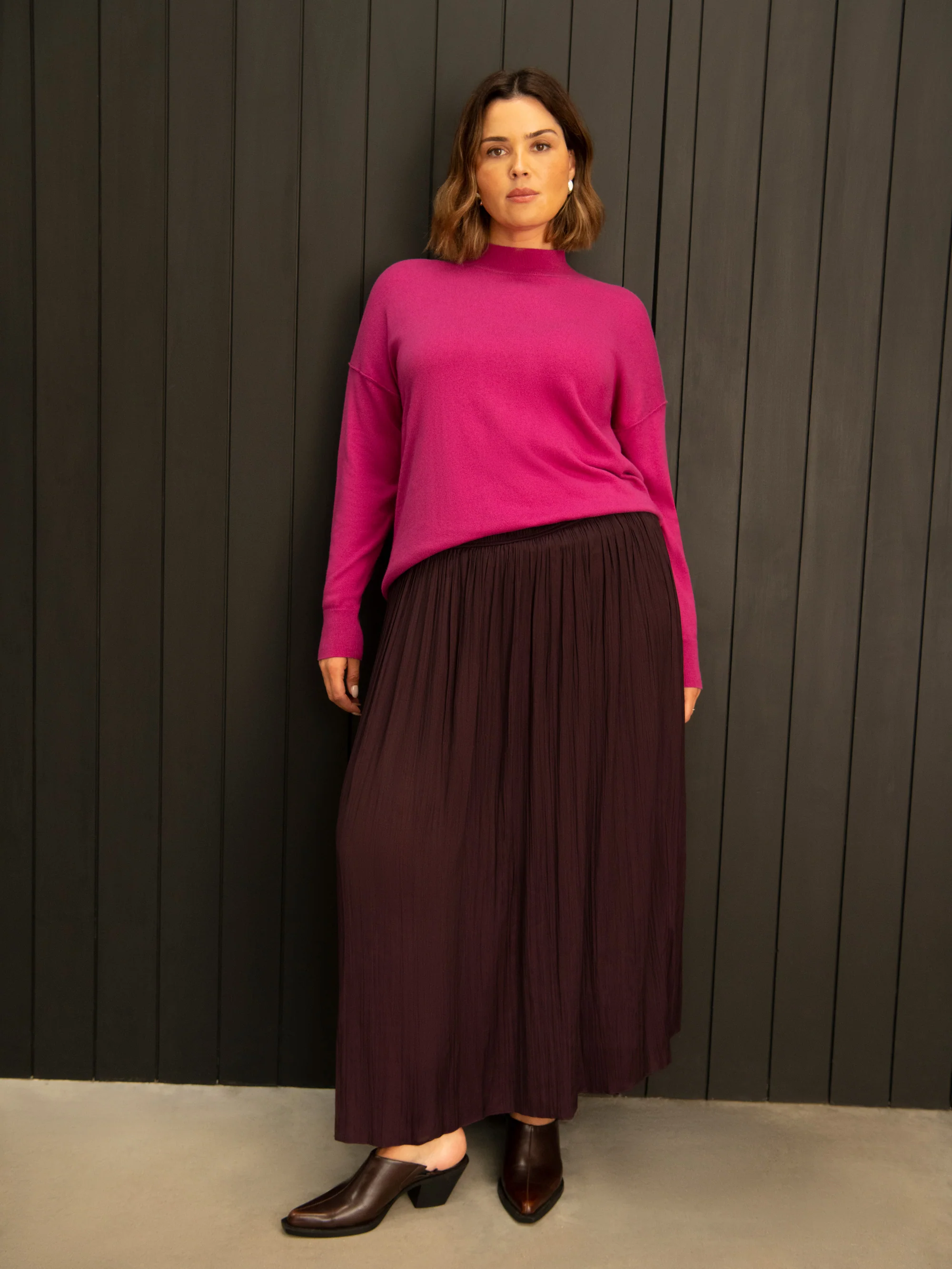 Pink Mock Neck Jumper - Image 4