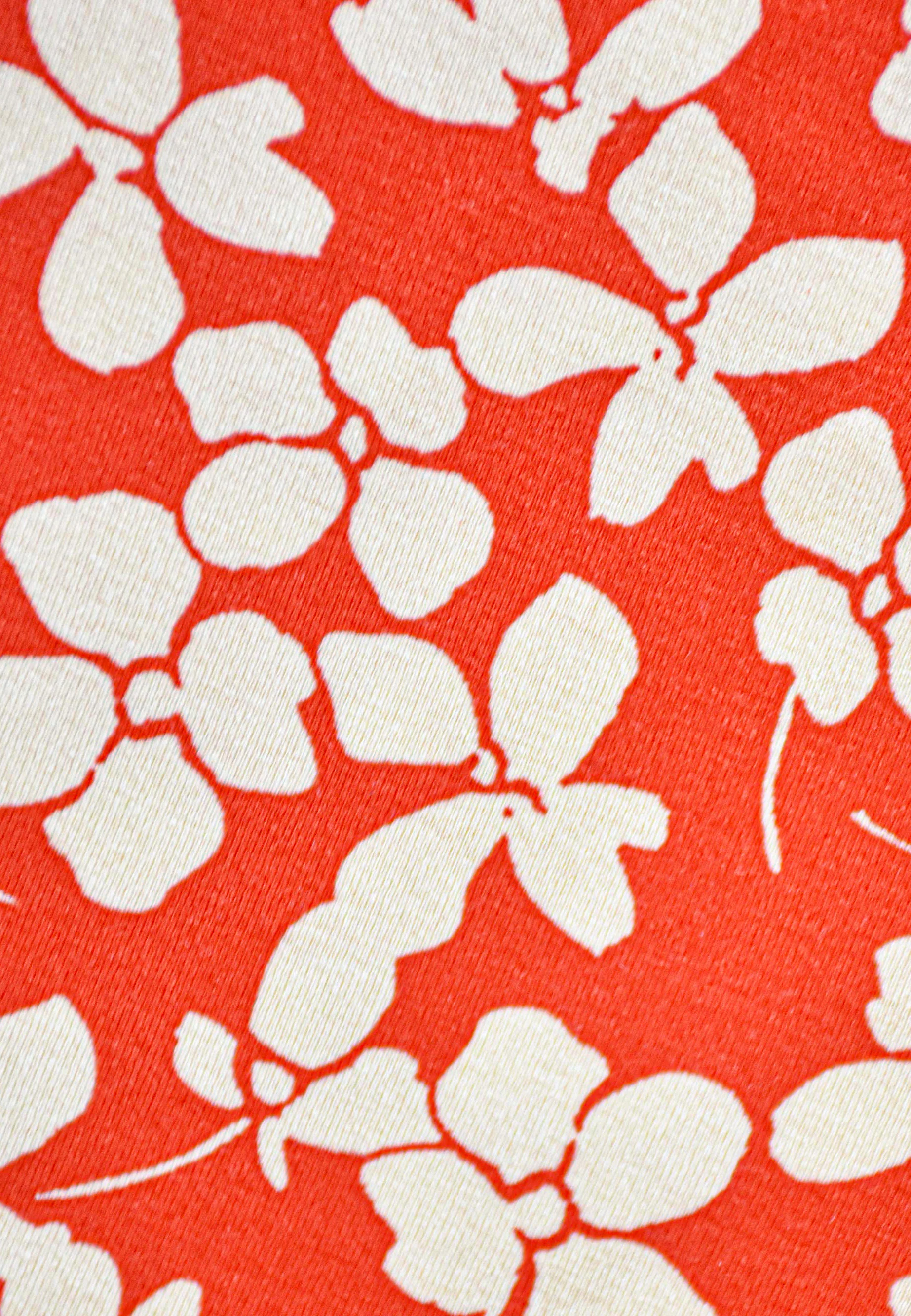 Red Ditsy Print Jersey Wrap Midi Dress - Image 6